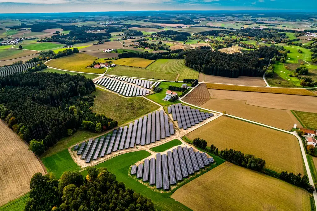 Bild vom Solarpark Tegernbach